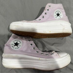 Converse Women's Pastel Pink Platform Sneakers